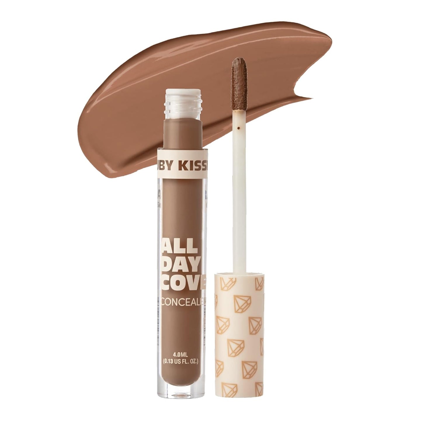 Ruby Kisses All Day Concealer Lightweight Full Coverage Multi-Use Concealer 0.13 Fl Oz (4-1 Mocha (10))