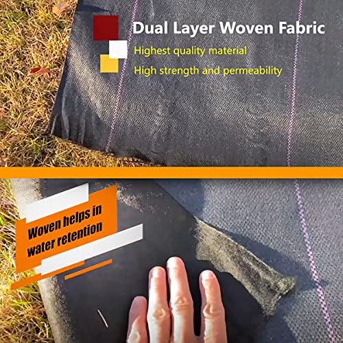 Ashman Landscape Fabric Weeds Blocking Mat 3' x 100', Heavy-Duty Weed Barrier Protection for Gardens and Landscaping - Image 5