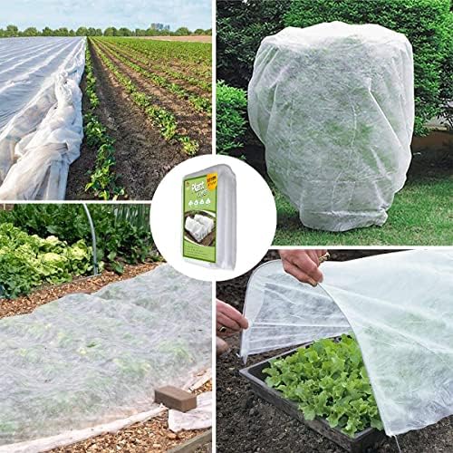 Plant Covers Freeze Protection, 10ft x 30ft 1.0oz/yd² Reusable Floating Row Cover, Frost Cloth for Outdoor Plants, Breathable Frost Blanket for Winter Cold Weather & Pest Protection - Image 6