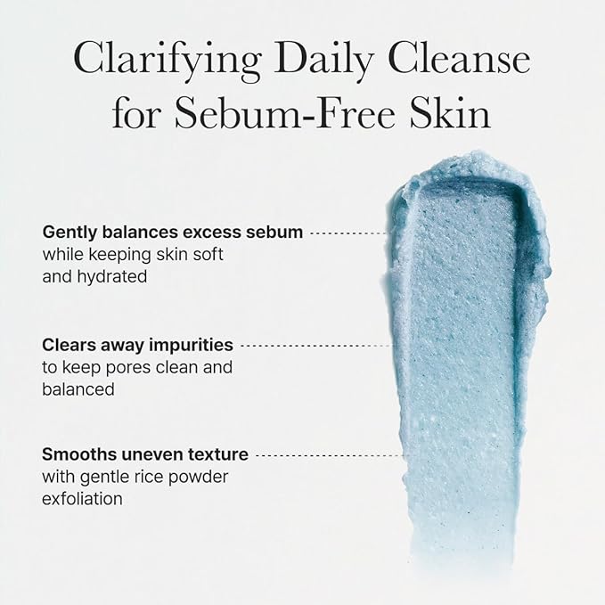 Arencia Hyssop Brightening & Deep-Cleansing Face Scrub & Exfoliator - All Skin Types, For Sebaceous Filaments & Blackheads (1.76oz)