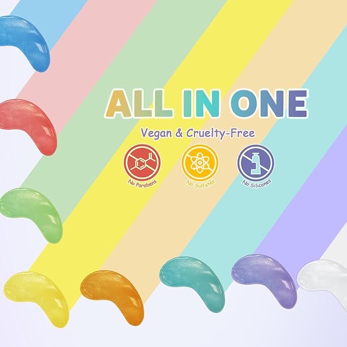 Under Eye Patches Variety Pack (48 Pairs), Valentine‘s Day Gifts for Her, Eye Masks for Dark Circles Puffy Eyes With 8 Colors (6 Pairs/Color), Vegan Skin Care Gifts for Women