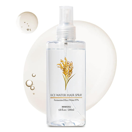 mimosu 97% Rice Water Hair Growth Spray - Fermented Rice Water & Biotin Serum, PHA Toner, Korean hair care Formula, 6.8fl.oz