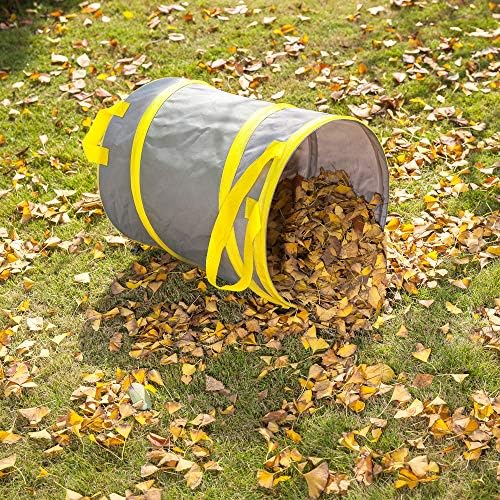 3 Pack 30 Gallon Collapsible Trash Can, Reusable Garden Leaf Bag, Pop-Up Portable Yard Waste Bags for Lawn Debris, Camping, Autumn Cleanup - Easy Storage & Carry - Image 3