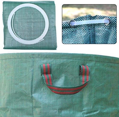 Professional 4-Pack 132 Gallon Gardening Bags for Lawn Yard, Extra Large Reusable Leaf Bags, Waste and Trash Container - Image 6