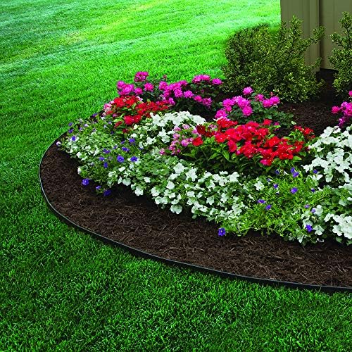 EasyFlex Heavy-Duty No-Dig Landscape Edging with BONUS Anchoring Spikes, 1.7 in. Tall Straight Top Commercial Grade Plastic Garden Border, 100 Foot Kit, Black (3100-100CXX) - Image 4