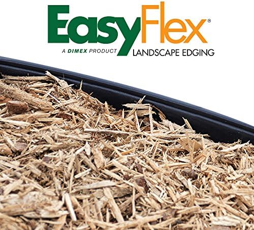 EasyFlex No-Dig Landscape Edging with BONUS Anchoring Spikes, 1.5 in. Tall Straight Top Plastic Garden Border, 100 Foot Kit, Black - Image 2