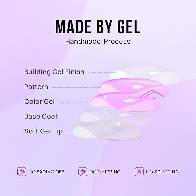 BTArtbox Press on Nails Short - White French Tip Press On Nails Square, Chrome Glazed Glue On Nails, Stick On Nails in 15 Sizes - 30 Soft Gel Fake Nail Kit, Be Elegant