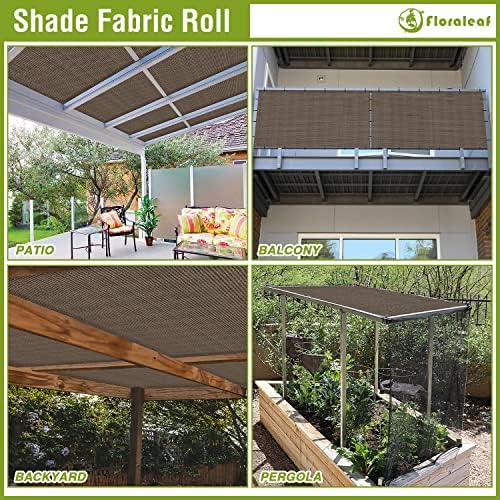 08' × 25' Sun Shade Cloth Outdoor 95% UV Block Sunblock Shade Cover Fabric Roll Privacy Screen Fence for Pergola, Carport, Patio, Deck, Awning, Garden, Yard, Balcony, Backyard, Green - Image 4