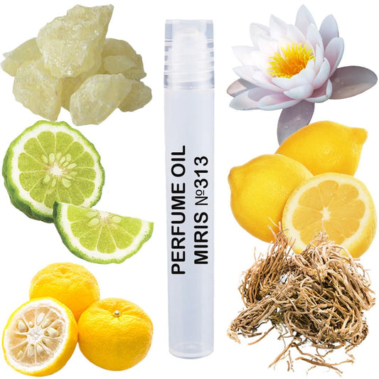 MIRIS Perfume Oil No. 313, Inspired by L'Eau d'Isey Pour Homme, Long-Lasting Men Roll-On, Rollerball 0.34 Fl Oz / 10 ml