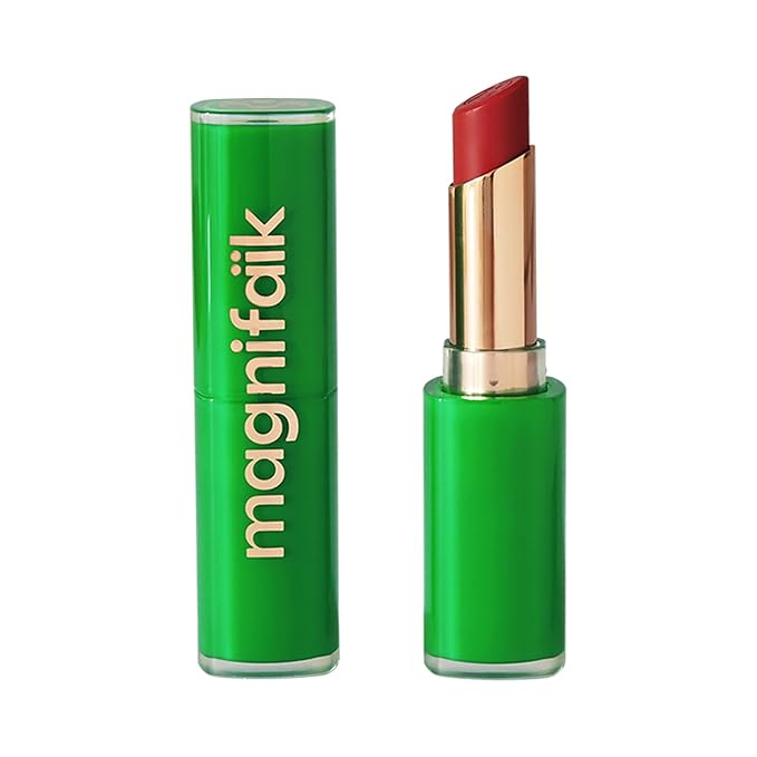 Magnifaik Beijo Luminous Moisturizing Lipstick - Lip Makeup with Natural Ingredients - Mango Butter, Acai Oil Lipstick for Women - Framboise - 0.1 oz
