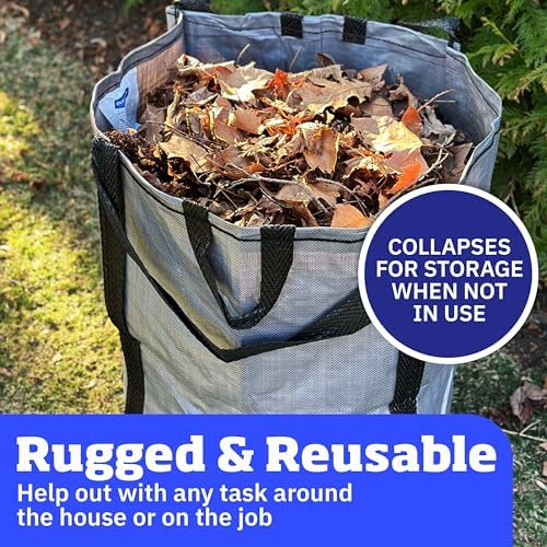 DURASACK Heavy Duty Home and Yard Bags, Gray - Image 4