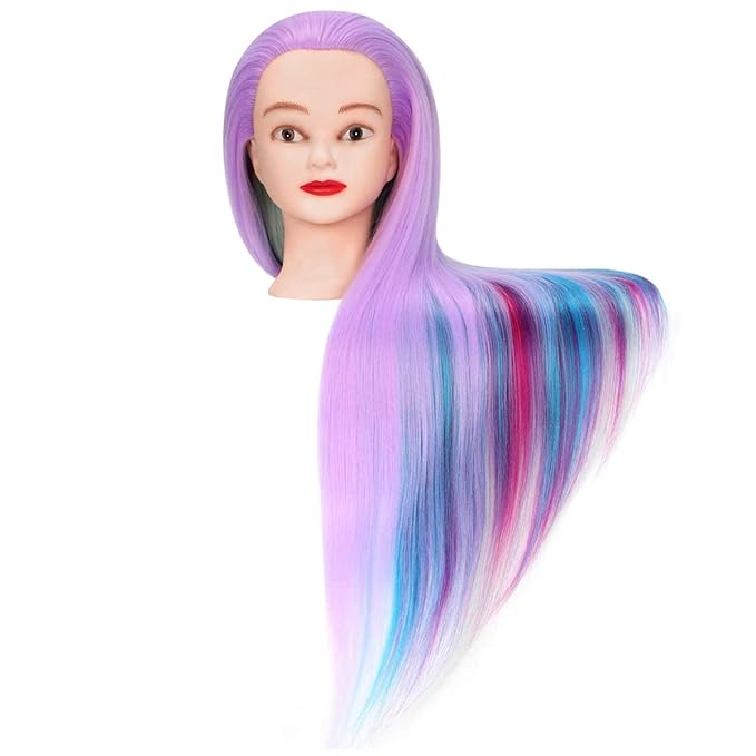 Mannequin Head, Beauty Star 29inch Doll Heads with Long Hair for Practice Braiding Styling, Cosmetology Hairdressing Training Heads with Clamp Holder and Braiding Kit