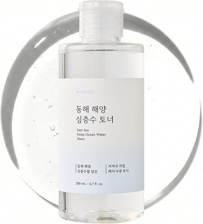 East Sea Deep Ocean Water Toner | Calming, Gentle Exfoliator, Deep Sea Water for Hydrating, Soft Finish, Korean Facial Toner & Astringent for Men and Women (200ml / 6.7 fl. oz.)