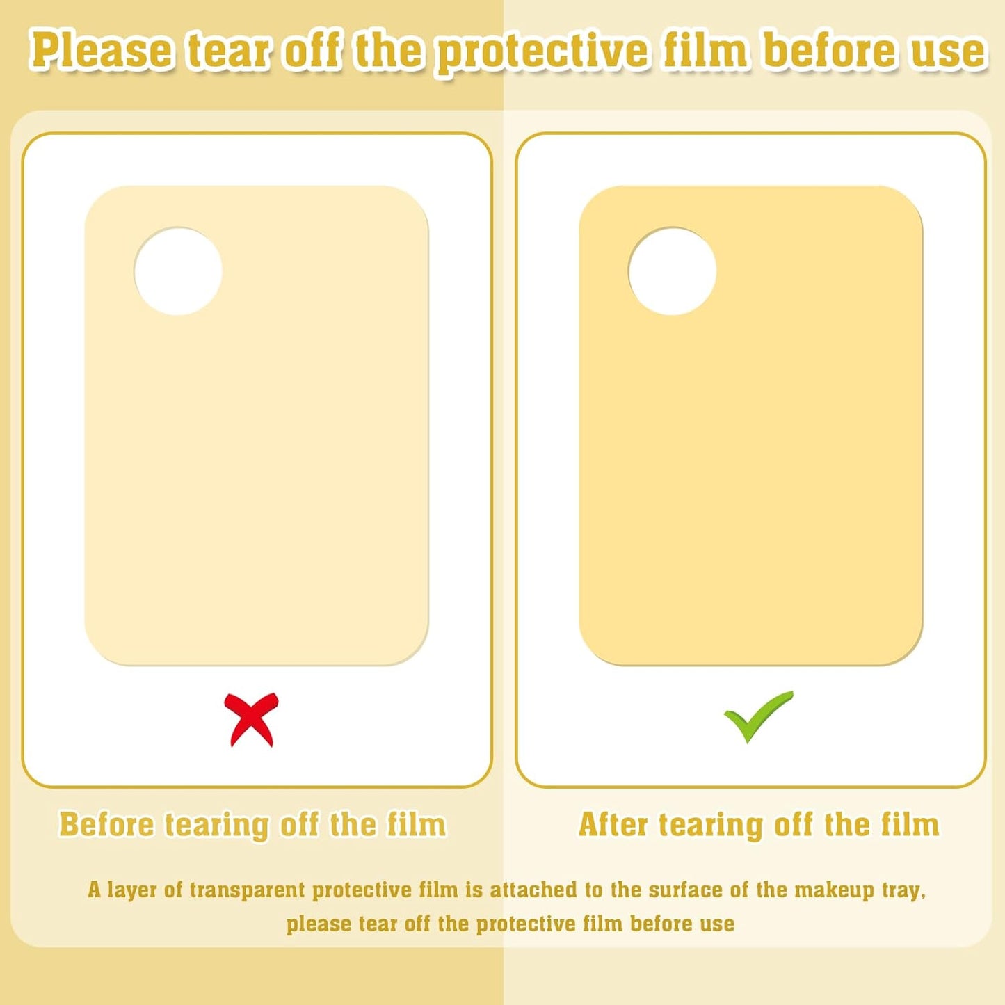 6 in 2 Sets Makeup Mixing Palette, Gold Acrylic Cosmetic Palette with Korean Makeup Spatula Tool for Mixing Foundation Eye Shadow Lipsticks Nail Art