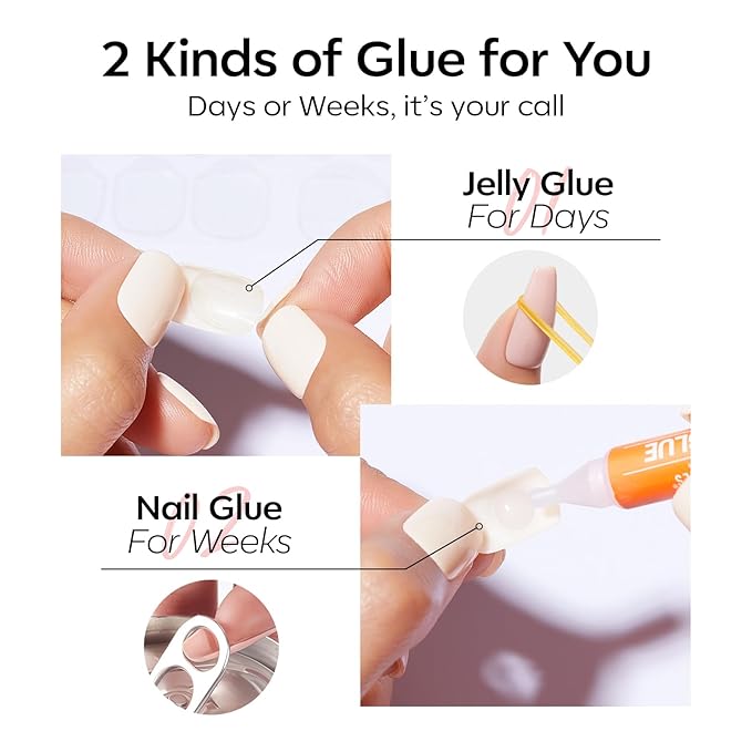 Modelones Red Cat Eye Press on Nails, Valentines Short Square Fake Nails, Reusable Nail Kit with Nail Glue Adhesive Tabs Mini Nail File, Nails Press Ons 32Pcs16 Sizes, Women Girl Gift