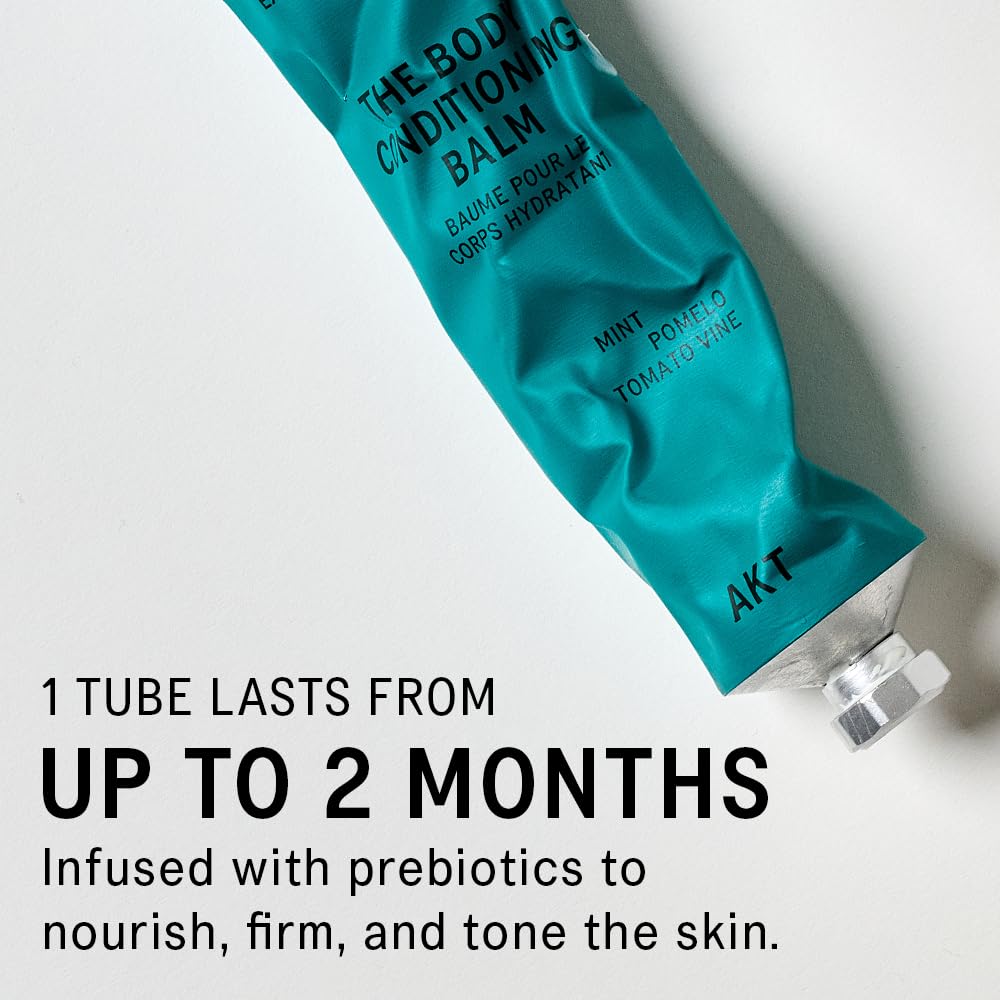 Akt The Body Conditioning Balm 3.4 Fl Oz, Firming Body Cream, Hydrating Balm with Olive Squalane & Lactic Acid, Vegan Moisturizer, Plastic Free, Sc.04 Halcyon Summers, All Genders