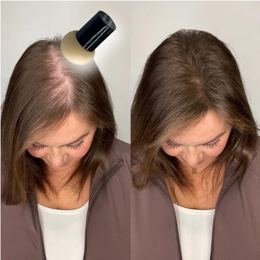 KERATIN RESEARCH Hairline Filler Unisex Mineral Powder Root Touch-Up Hair loss Concealer Scalp & Beard Bald Patch Coverage Fibers for Thinning Hair Waterproof Organic Natural look (WARM MED BROWN, XL)