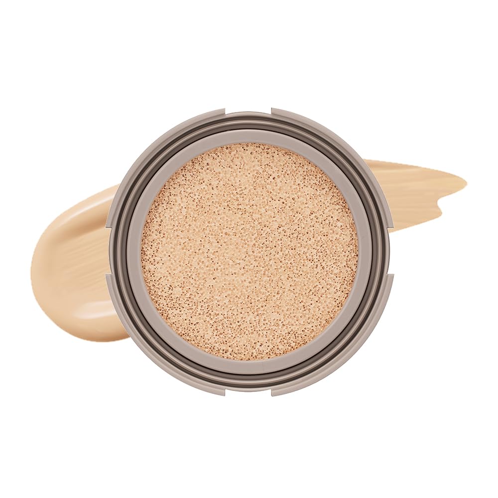 MOONSHOT KOREA Conscious Fit Cushion Foundation Flawless Coverage,Glass skin,Long-Lasting, Lightweight, Buildable Coverage,k-beauty (21N Cosmic Vanilla, [refill] Conscious Fit Cushion)