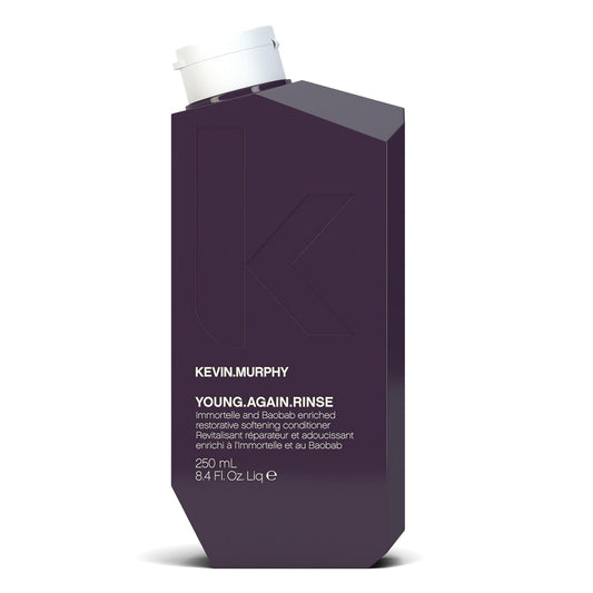 KEVIN.MURPHY YOUNG.AGAIN.RINSE - Moisturising Anti-Ageing Conditioner - For Ageing, Dry, Damaged & Brittle Hair - Hair Repair - With Amino Acids - Sulphate & Paraben Free - 250 mL / 8.4 fl oz