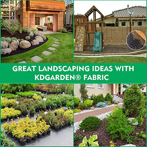 5oz Weed Barrier Landscape Fabric Ground Cover, 4ft x 250ft, Black - Image 7