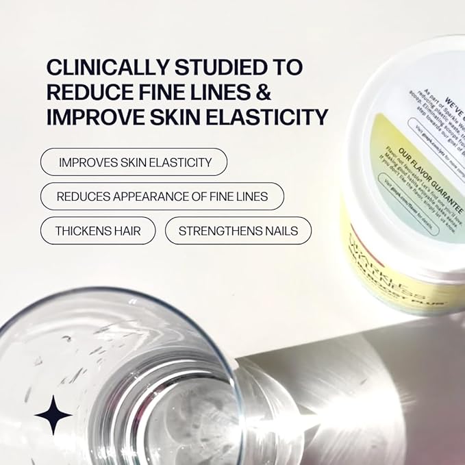 Sparkle Wellness VERISOL Bioactive Hydrolyzed Collagen Peptides | Collagen Powder with Vitamin C & Hyaluronic Acid for Hair, Skin, and Nail Health | Skin Boost Plus (Mixed Berry) [30-Serves]