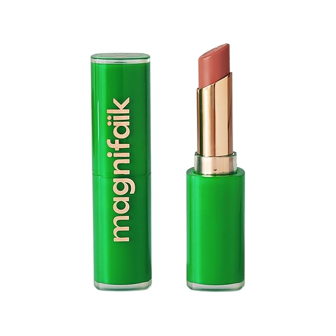 Magnifaik Beijo Luminous Moisturizing Lipstick - Lip Makeup with Natural Ingredients - Mango Butter and Acai Oil Lipstick for Women - Goiaba - 0.1 oz