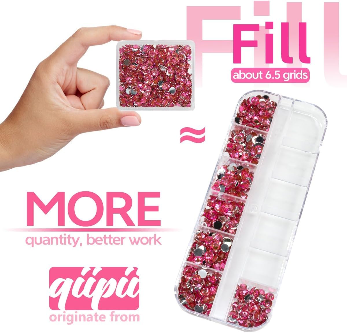 Rose Pink Crystal Resin Rhinestones w B7000 Jewelry Glue for Bedazzling Crafting Light Hot Pink Flatback Stones 3mm 4mm 5mm 6mm Rose Red Diamonds Gems for Nails Face Eyes Makeup Tumblers Crafts