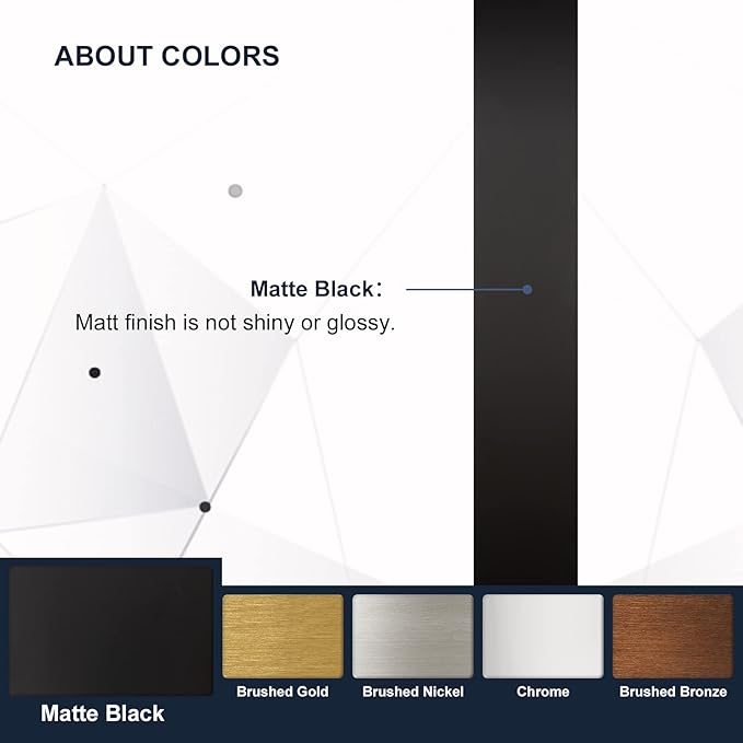 ANDY STAR Wall Mirror for Bathroom, 24x36 Inch Black Bathroom Mirror, Stainless Steel Metal Frame with Rounded Corner, Rectangle Glass Panel Wall Mounted Mirror Decorative for Bathroom