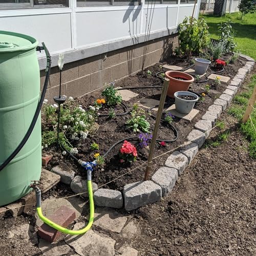 STYDDI Soaker Hose, 1/2" x 25 FT Round Rubber Garden Soaker Hose, Heavy Duty Water Seeper Soaker Hoses for Foundation Watering, Garden Beds, Garden, Lawn and Plants - Image 2