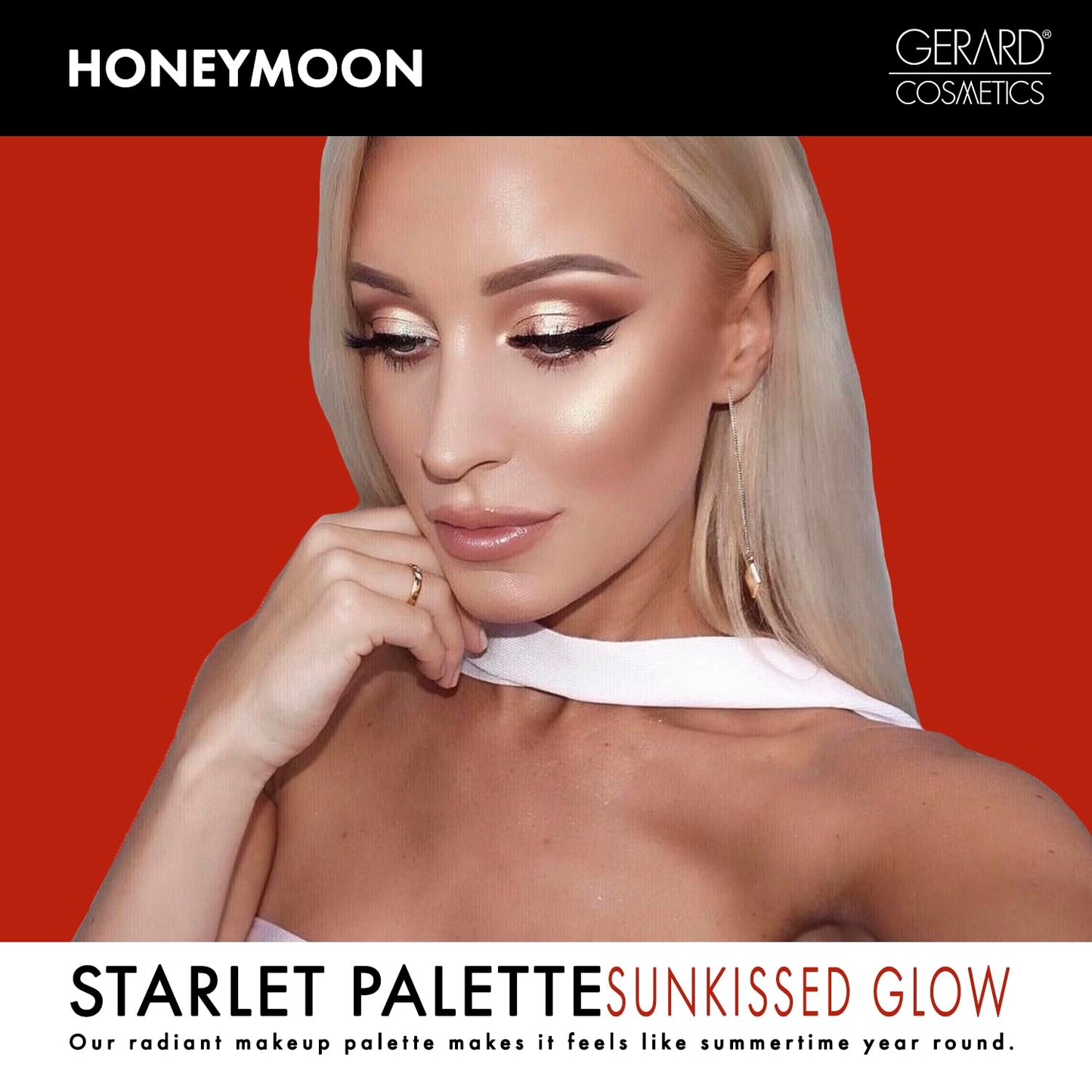 Blush and Bronzer Palette (Honeymoon) by Gerard Cosmetics | Vegan Powder Contour and Blush Makeup Palette | Professional Pigmented Formula | Cruelty Free and Made in the USA