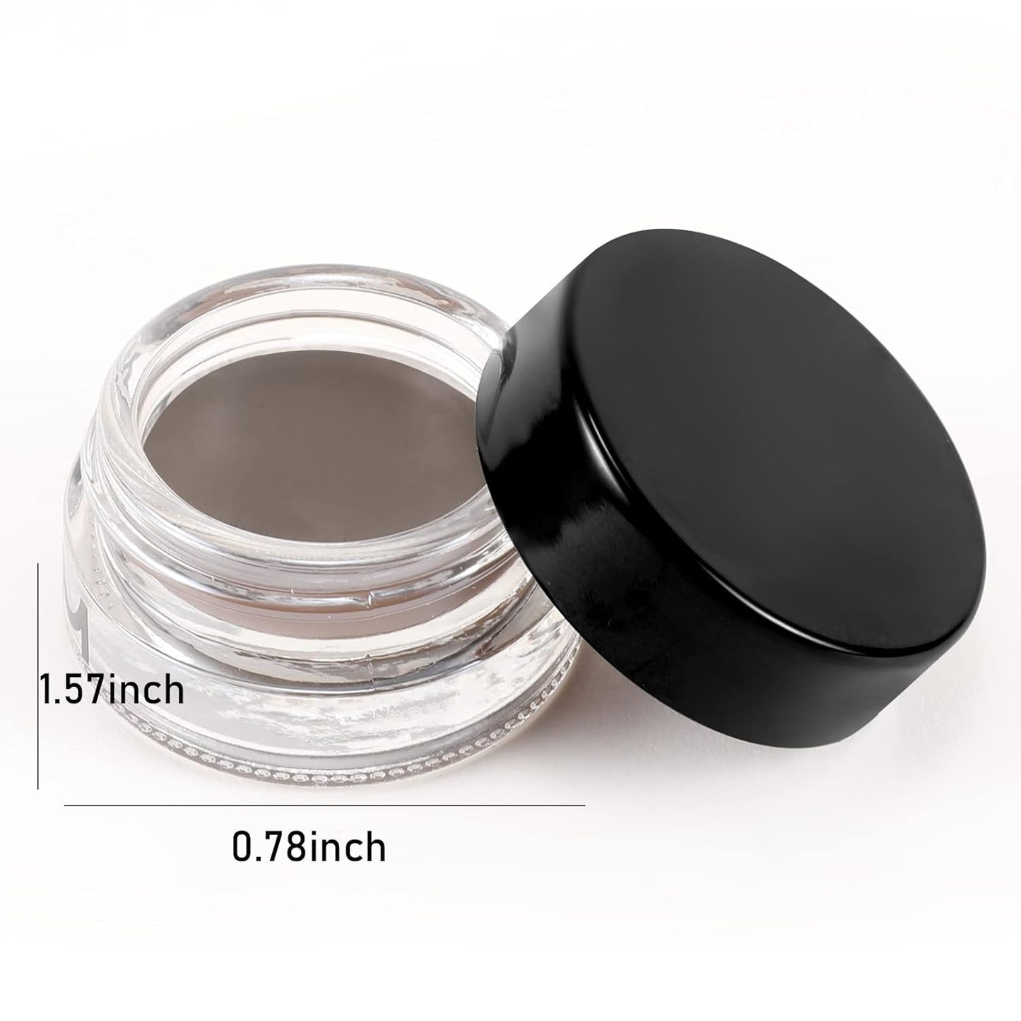 Boobeen 2 Pcs Eyebrow Pomade Cream, Waterproof Brow Pomade Gel High Pigmented Long-lasting for Natural Eyebrow Makeup, Suitable for Everyone