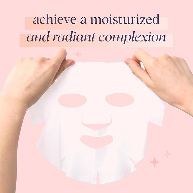 SpaLife Let’s Avocuddle & You're My Jam Valentines Face Masks Bundle | Avocado and Strawberry Extract Infused Sheet Mask Sets for Hydration and Glow | Perfect Valentines Day Skincare Gift Set.