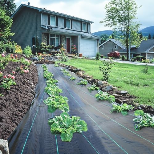 4ft x 300ft Weed Barrier Landscape Fabric Heavy Duty Premium Weed Control Fabric Durable & Eco-Friendly Weed Block Gardening Mat Landscaping Fabric - Image 3