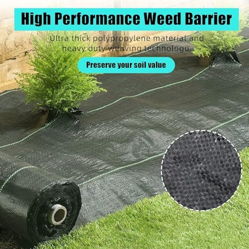 Broadfashion 6.5ft x 300ft Premium 3oz Pro Garden Weed Barrier Landscape Fabric, Durable & Heavy-Duty Weed Block Gardening Mat, Easy Setup & Superior Weed Control, Eco-Friendly & Convenient Design - Image 6