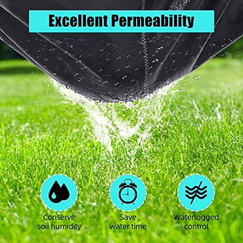 6ft X 300ft Weed Barrier Landscape Fabric Heavy Duty, Premium 3.2oz Ground Cover Weed Block Gardening Mat, Easy Setup & Superior Weed Control, for Erosion Control, Weed Barrier - Image 5