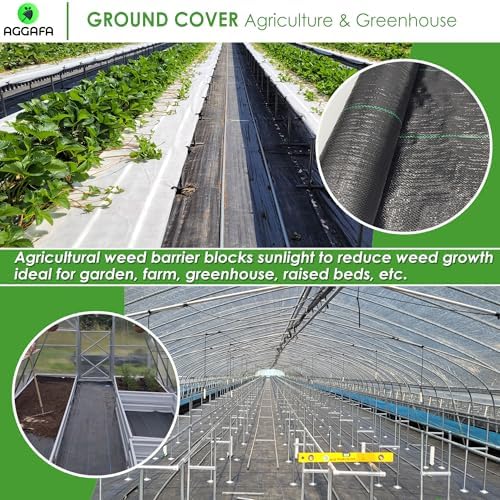 (2ft x 100ft 100% Virgin Material. Premium Heavy Duty Weed Barrier Fabric for Landscaping, Farming, Gardening and Agriculture. Durable Woven Landscape Fabric - Image 4