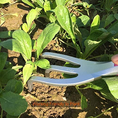Garden Tool Set, 3PC Bend Proof Gardening Tool Kits (Soil Scooper, Garden Trowel, Cultivator Hand Rake), One-Piece Aluminum, Garden Gift Pink - Image 5