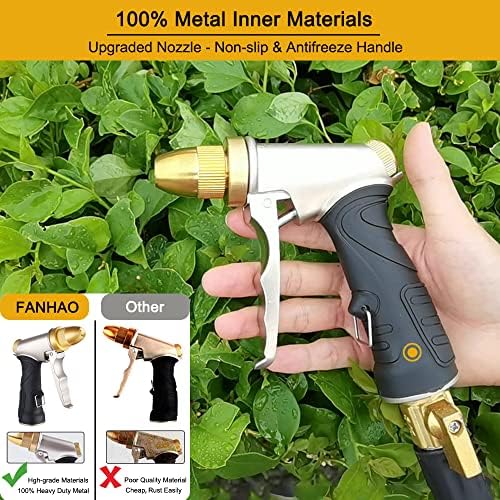 FANHAO Upgrade Garden Hose Nozzle 100% Heavy Duty Metal - Image 5