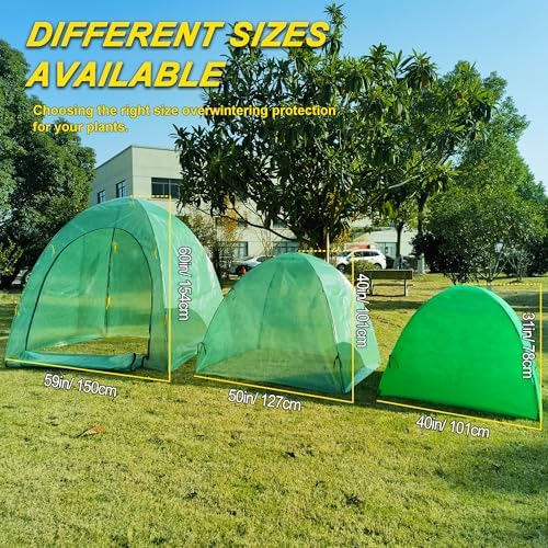 50″*50″*40″ Winter Plant Warm Covers - Raised Bed Cover, Garden Row Accelerator, Warm Tent Freeze Protection Humidity Domes for Germination, Seedling Propagation Protecting Plants from Animals 2PCS - Image 3