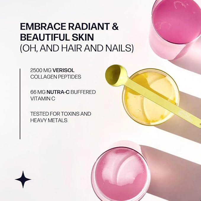 Sparkle Wellness VERISOL Bioactive Hydrolyzed Collagen Peptides | Collagen Powder Supplement with Vitamin C for Skin, Hair & Nail Health | Skin Boost (Tropical) [50-Serves]