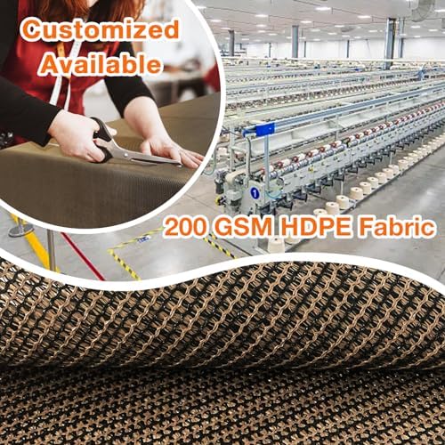 Artpuch Outdoor Pergola Shade Cover 7x23 FT Sun Shade Cloth with Grommets Mocha 90% UV Protection Canopy Patio Privacy Screen (Customized Available) - Image 2
