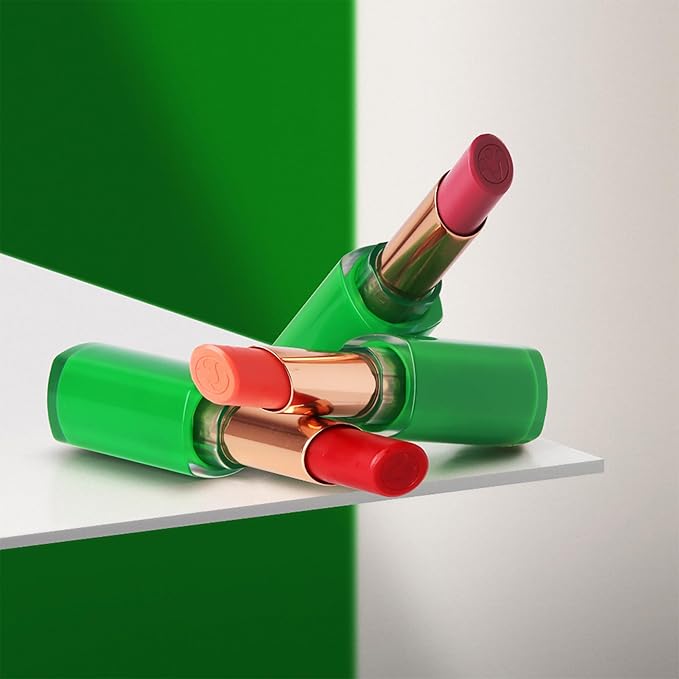 Magnifaik Beijo Luminous Moisturizing Lipstick - Lip Makeup with Natural Ingredients - Mango Butter and Acai Oil Lipstick for Women - Goiaba - 0.1 oz