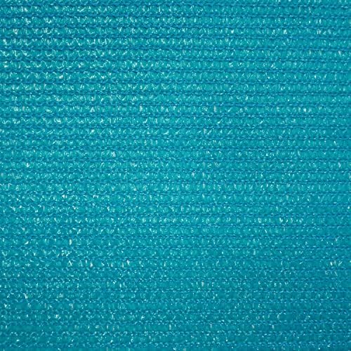 Ifenceview 5' x 27' Turquoise Shade Cloth Fabric Mesh Net for Window Balcony Deck Patio Yard Pergola Gazebo Garden Bed - Image 2