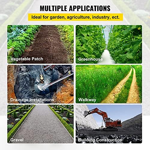 Happybuy 3FTx50FT 5OZ Garden Weed Barrier Landscape Fabric Heavy Duty, Weed Control Fabric for Garden, Weed Blocker Fabric, Geotextile Fabric Under Gravel, Driveway Fabric, Weed Mat Cloth Ground Cover - Image 6