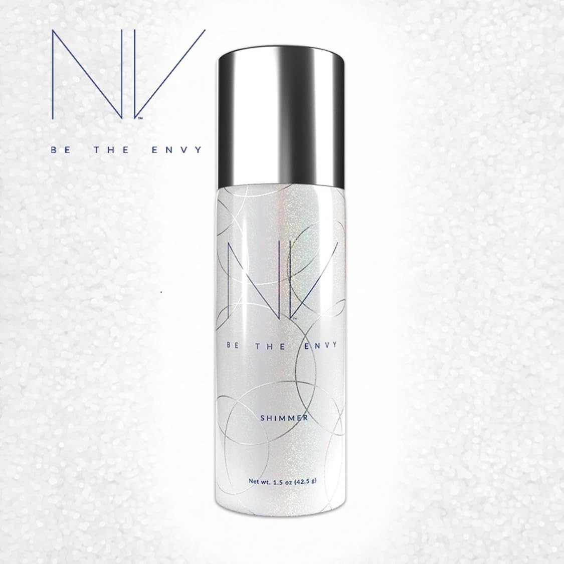 NV Perfecting Mist Shimmer Buildable Coverage Professional Airbrush Makeup with Plant-based Stem Cell Polypeptides, Vitamins A, D, E and Aloe, 1.5 ounces. SHIMMER