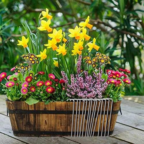 6 Inch Galvanized Landscape Staples Stakes, 25 50 100 PCS Anti-Rust Garden Staples Tent Ground Stakes U-Shaped Landscape Pins for Secure Lawn Fabric, Decoration (25, 6 Inch) - Image 7
