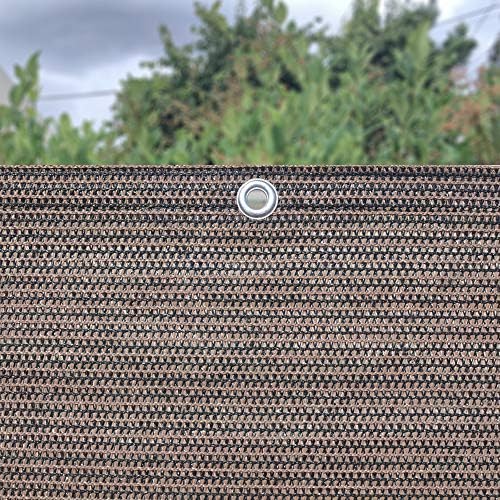 Alion Home Sun Shade Panel Privacy Screen with Grommets on 4 Sides for Outdoor, Patio, Awning, Window Cover, Pergola (10' x 20', Mocha Brown) - Image 3