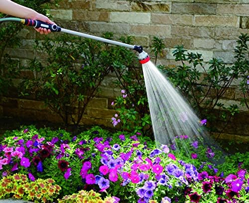 Eden 96618 Metal Thumb-Control 7-Pattern 33 in. Watering Wand | Heavy-Duty Water Sprayer for Hanging Plants, Gardens & Lawn Care, Quick Connect Set Bundle - Image 3