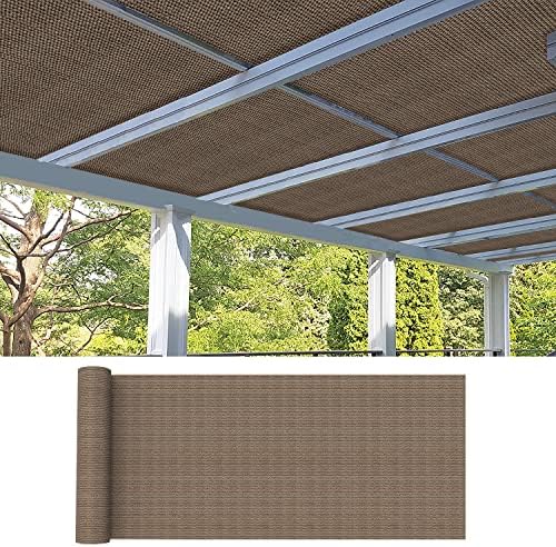 08' × 25' Sun Shade Cloth Outdoor 95% UV Block Sunblock Shade Cover Fabric Roll Privacy Screen Fence for Pergola, Carport, Patio, Deck, Awning, Garden, Yard, Balcony, Backyard, Green - Image 2
