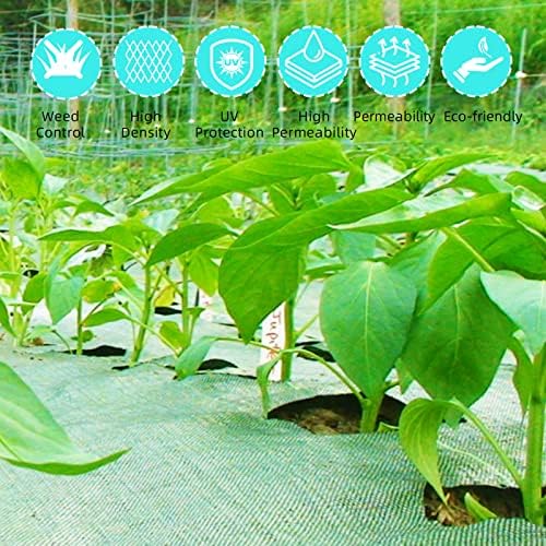 6ft X 300ft Weed Barrier Landscape Fabric Heavy Duty, Premium 3.2oz Ground Cover Weed Block Gardening Mat, Easy Setup & Superior Weed Control, for Erosion Control, Weed Barrier - Image 7